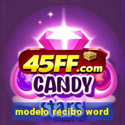 modelo recibo word